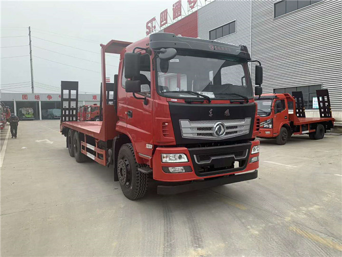 東風(fēng)D17后雙橋平板運輸車 